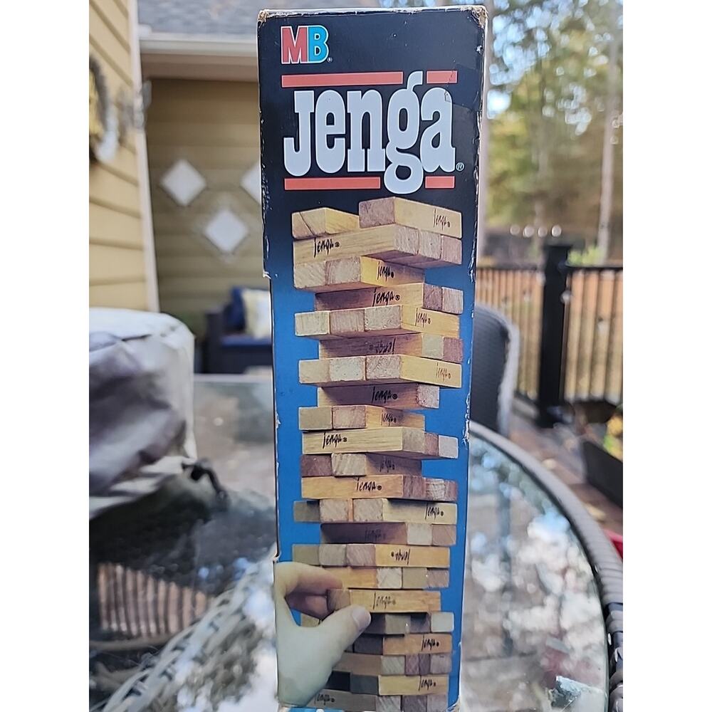 VINTAGE Original JENGA Classic Game 1986 Brand Complete